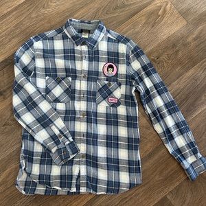 Box lunch Bobs Burgers long sleeve flannel